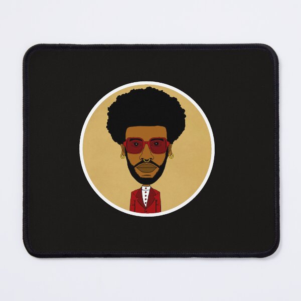 Item preview, Illustration of a Cool Black AltBoy with Afro Hair, Septum Piercing and Red Sunglasses. Circle Edition. designed and sold by Eric Sintès.