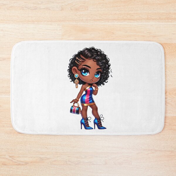 Item preview, Chibi Melanin Fashion Doll Cute Illustration designed and sold by Lulunza.