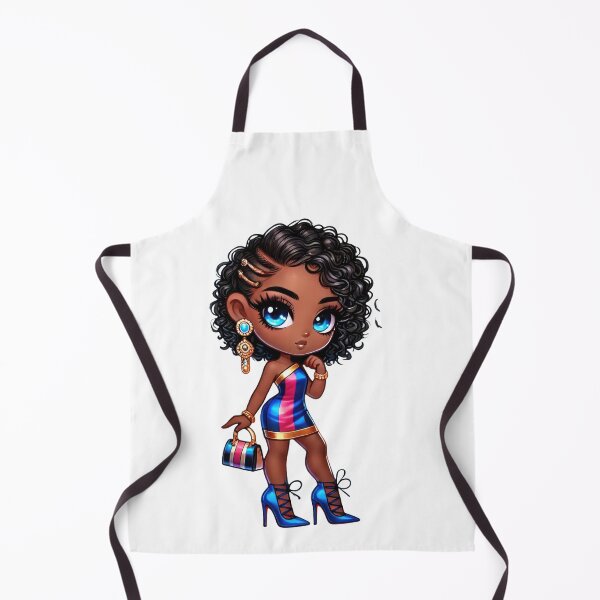 Item preview, Chibi Melanin Fashion Doll Cute Illustration designed and sold by Lulunza.