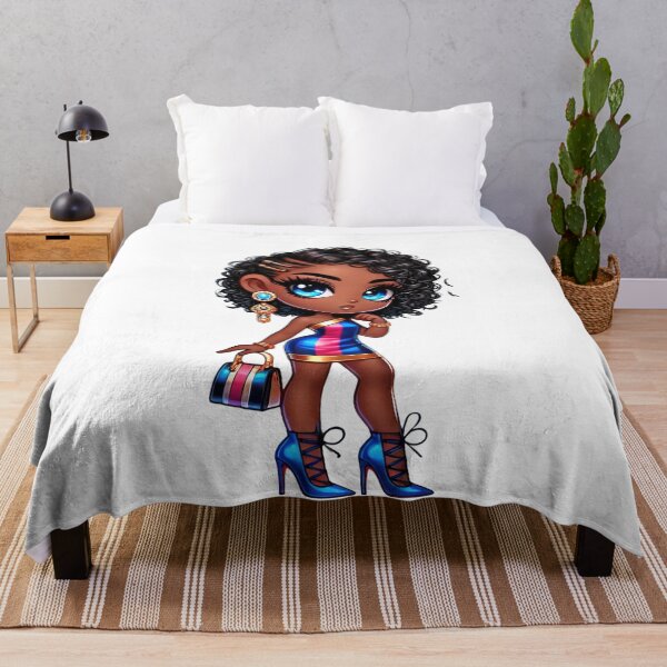 Item preview, Chibi Melanin Fashion Doll Cute Illustration designed and sold by Lulunza.