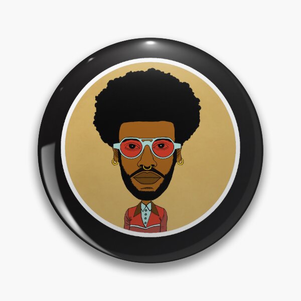 Item preview,  Illustration of a Cool Black AltBoy with Afro hair, Blue Sunglasses & Nose Piercing.Circle Edition. designed and sold by Eric Sintès.