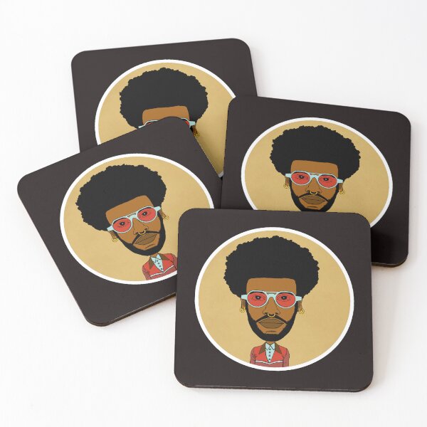 Item preview,  Illustration of a Cool Black AltBoy with Afro hair, Blue Sunglasses & Nose Piercing.Circle Edition. designed and sold by Eric Sintès.