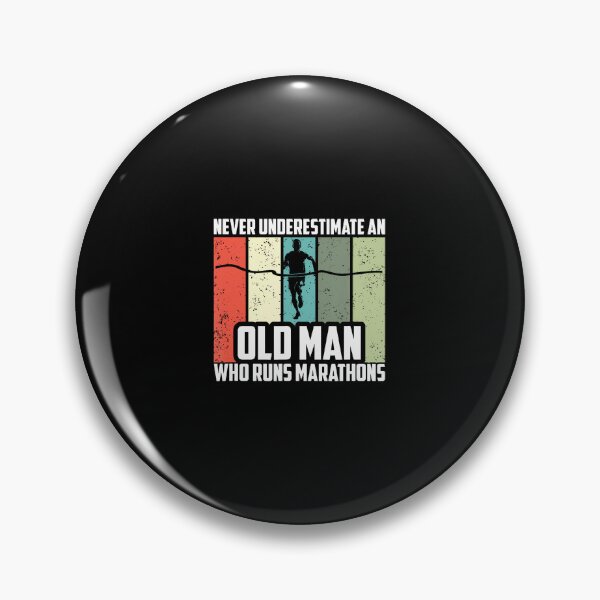 Item preview, Never Underestimate An Old Man Who Runs Marathons designed and sold by pfanodlnazb.