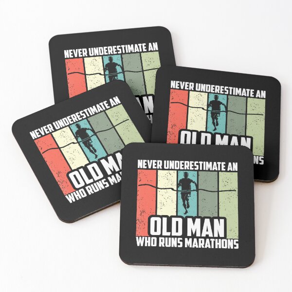 Item preview, Never Underestimate An Old Man Who Runs Marathons designed and sold by pfanodlnazb.