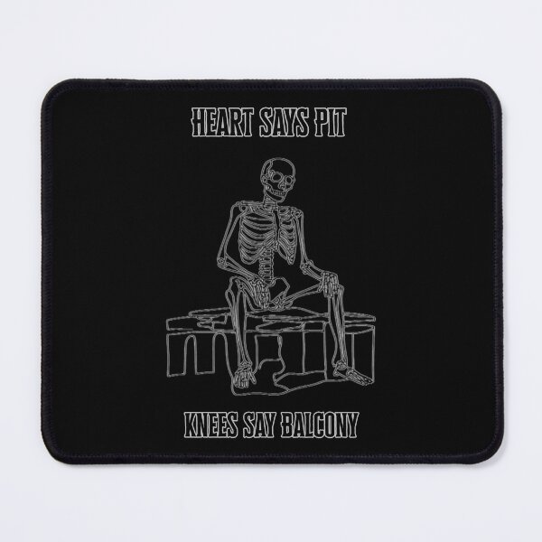 Item preview, Heart Says Pit, Knees Say Balcony – Funny Concert Quote for Metal & Rock Music Fans designed and sold by 9morethan9®.