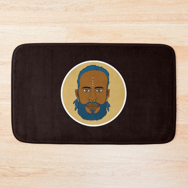 Item preview, Afro-Futurist Spiritual Portrait - Blue Dreads and Beard Mystic AltBoy. Circle Edition. designed and sold by Eric Sintès.
