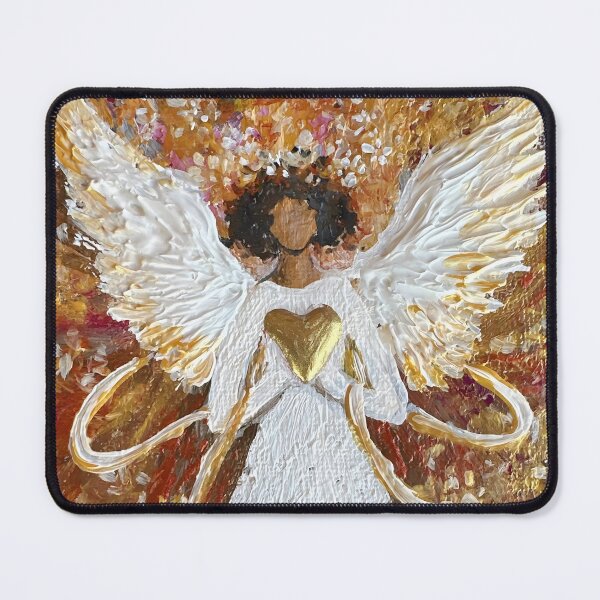 Item preview, Guardian Angel with golden heart designed and sold by Roy & Tiffany.
