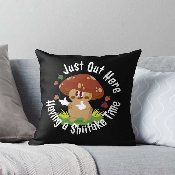 Item preview, Just Out Here Having a Shiitake Time – Funny Mushroom Pun T-Shirt designed and sold by UI Expert.