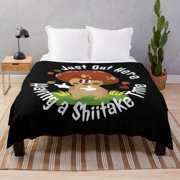 Item preview, Just Out Here Having a Shiitake Time – Funny Mushroom Pun T-Shirt designed and sold by UI Expert.