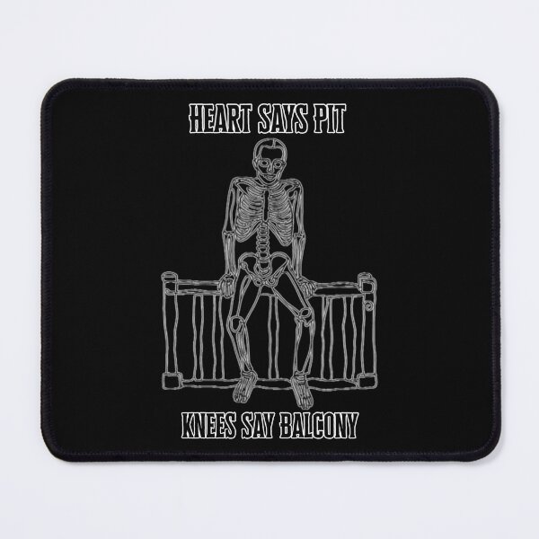 Item preview, Heart Says Pit, Knees Say Balcony – Funny Concert Quote for Metal & Rock Music Fans designed and sold by 9morethan9®.