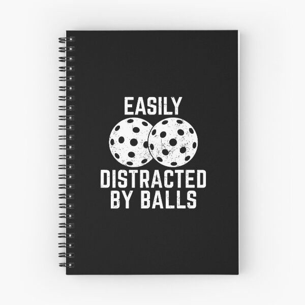 Item preview, Easily Distracted By Balls Funny Pickleball Lover Paddleball designed and sold by pfanodlnazb.