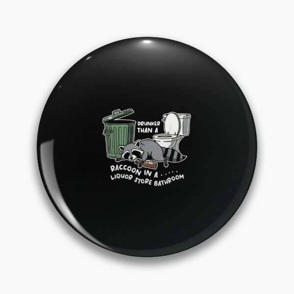 Item preview, Drunk Raccoon in A Liquor Store Bathroom designed and sold by ritaroach.