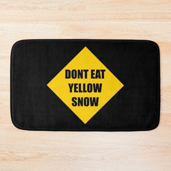 Item preview, Funny Don’t Eat Yellow Snow Sticker – Classic Humor Quote Decal designed and sold by Snow N Surf Rider Society.