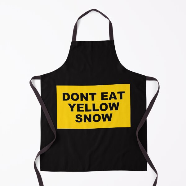 Item preview, Funny Don’t Eat Yellow Snow Sticker – Classic Humor Quote Decal designed and sold by Snow N Surf Rider Society.