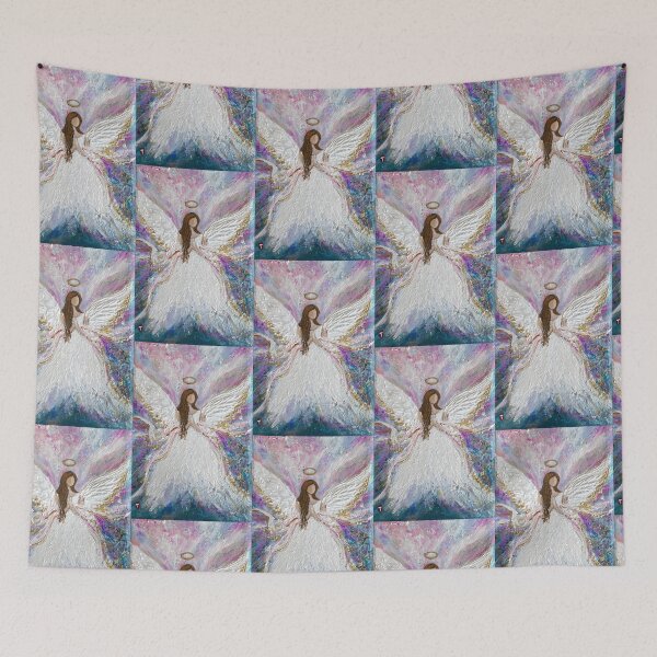 Item preview, Guardian Angel Praying designed and sold by Roy & Tiffany.