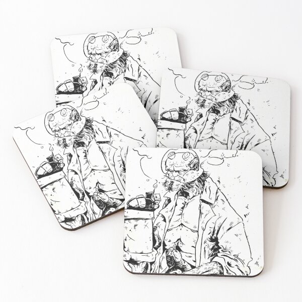 Item preview, Hellboy (1) Inktober 2025 (prints, posters, stickers) designed and sold by skint14.