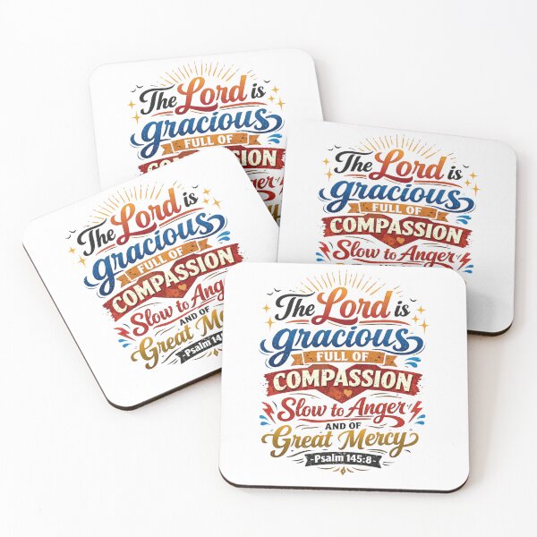 Item preview, The Lord is gracious full of COMPASSION Slow to Anger AND OF Great Mercy - Psalm 145:8 designed and sold by Faithloveshop.