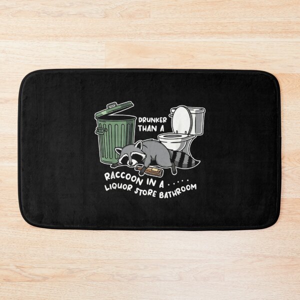 Item preview, Drunk Raccoon in A Liquor Store Bathroom designed and sold by berthawalden.