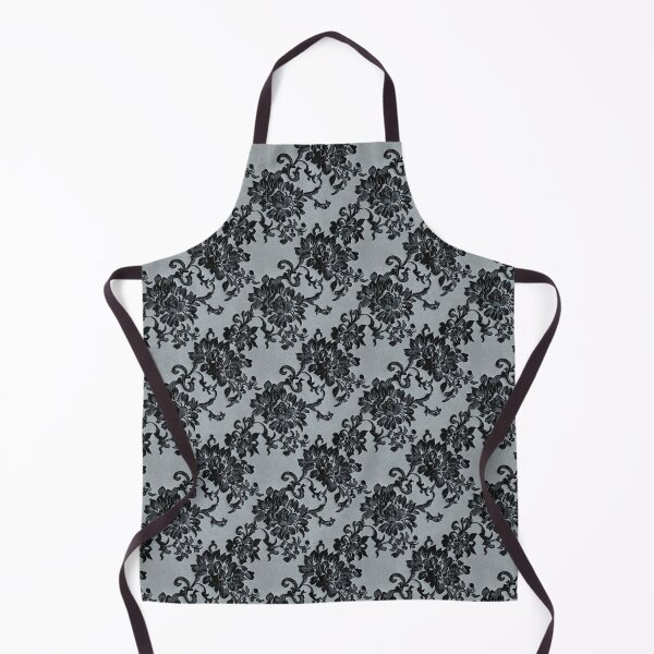Item preview, Black and silver floral lace designed and sold by FatBirdie.