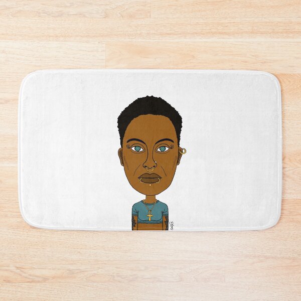 Item preview, Afrocentric Portrait with Multiple Piercings and Ankh Necklace - AltGirl Illustration designed and sold by Eric Sintès.