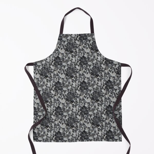 Item preview, Black and silver floral lace designed and sold by FatBirdie.
