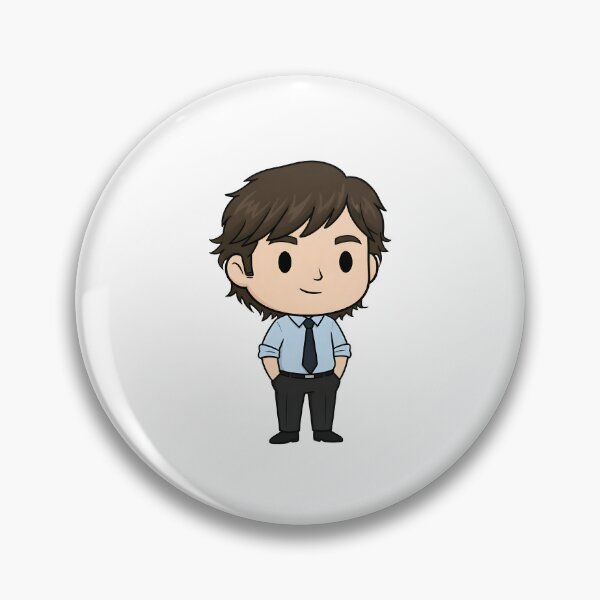 Item preview, Jim Halpert Chibi Illustration - Dunder Mifflin Paper Salesman Art designed and sold by Greemo03.