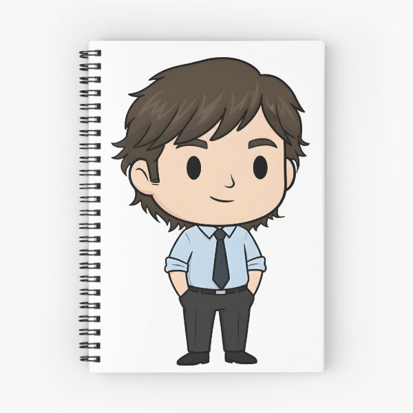 Item preview, Jim Halpert Chibi Illustration - Dunder Mifflin Paper Salesman Art designed and sold by Greemo03.