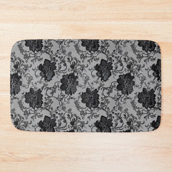 Item preview, Black and grey floral lace designed and sold by FatBirdie.