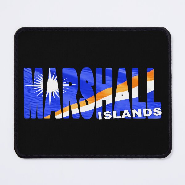 Item preview, MARSHALL ISLANDS - Flag Flying in Wind cut to Letters Souvenir Sticker Shirt designed and sold by Adam Gormley.