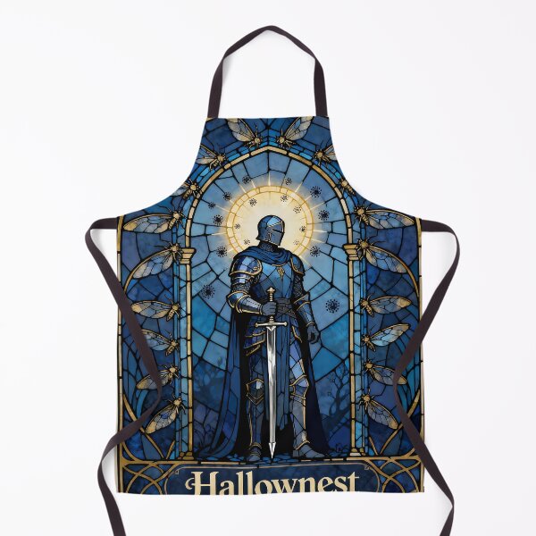 Item preview, The Blue Knight of Hallownest - Medieval Stained Glass Art designed and sold by iwzzuel.