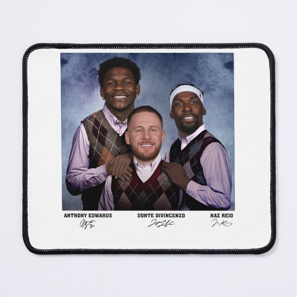 Item preview, Anthony Edwards Donte DiVincenzo Naz Reid Basketball designed and sold by RebeccaLittlee.