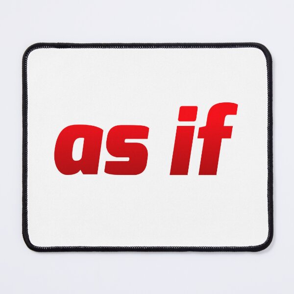 Item preview, as if, Red Italic Bold designed and sold by Memes N Lore .
