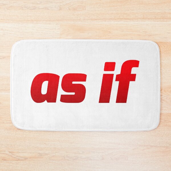 Item preview, as if, Red Italic Bold designed and sold by Memes N Lore .