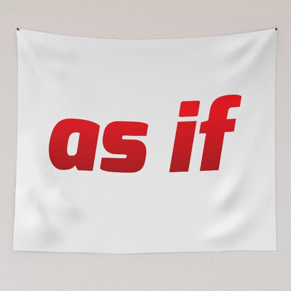 Item preview, as if, Red Italic Bold designed and sold by Memes N Lore .
