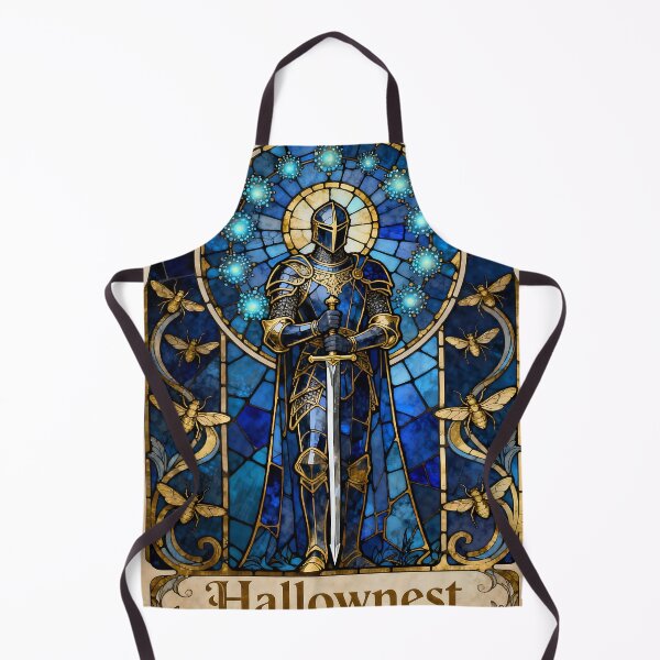 Item preview, The Blue Knight of Hallownest - Medieval Stained Glass Art designed and sold by iwzzuel.