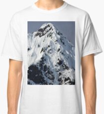 Sunny Snowy Mountain With Blue Sky Classic T-Shirt