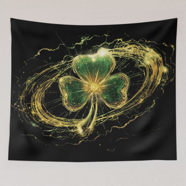 Item preview, When Luck Strikes – Shamrock Lightning St Patrick’s Day Art designed and sold by YourTrendyTees.