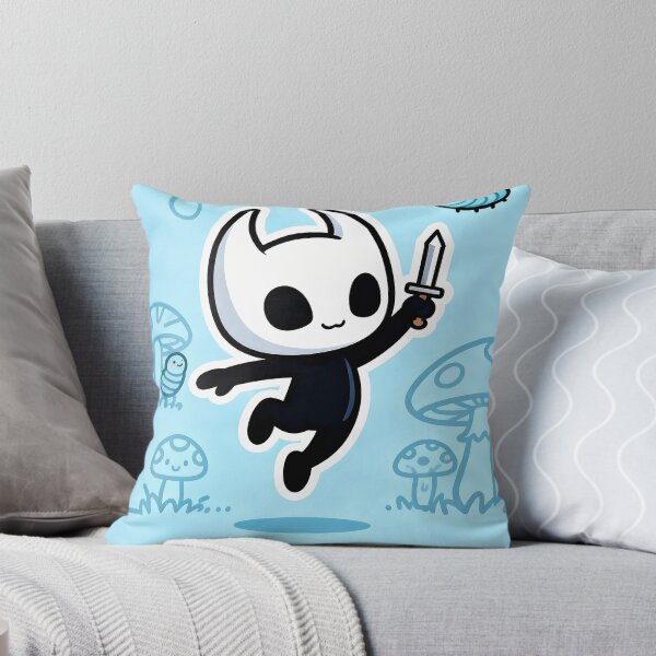 Item preview, Cute Chibi Hollow Knight - Kawaii Knight with Grub and Mushrooms designed and sold by iwzzuel.