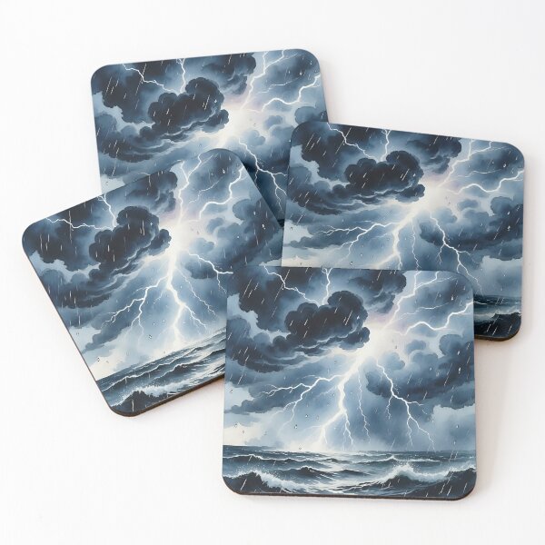 Item preview, Artistic view of a thunderstorms with lighting.  designed and sold by Nomad-Maynard.
