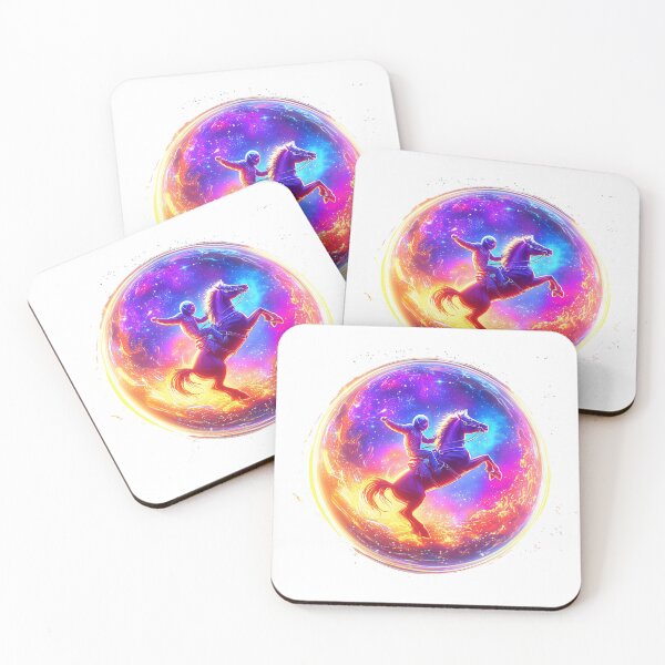 Item preview, COSMIC ASTRONAUT ON BRONCO designed and sold by MWFDesign.