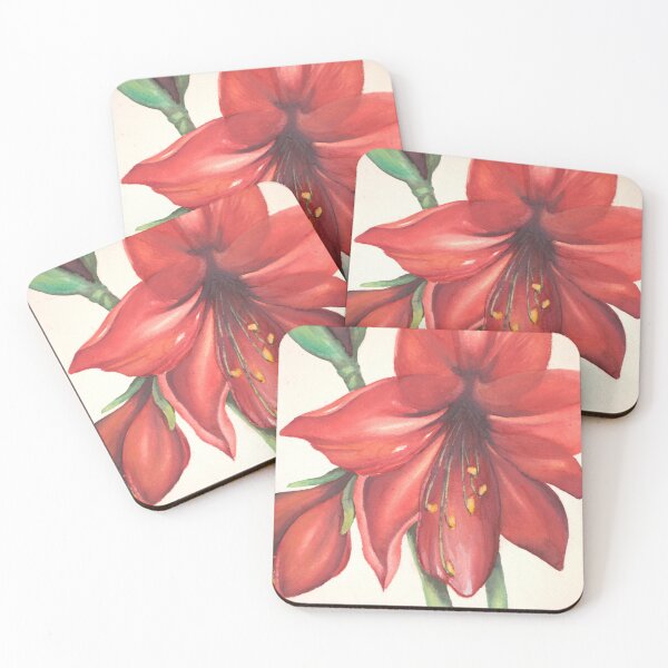 Item preview, Red Amaryllis  designed and sold by ShawnaHuntArt.