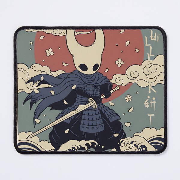 Item preview, Hollow Knight Samurai - Japanese Ukiyo-e Style Great Wave Art designed and sold by iwzzuel.