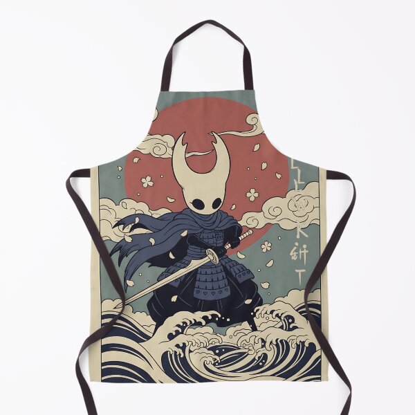 Item preview, Hollow Knight Samurai - Japanese Ukiyo-e Style Great Wave Art designed and sold by iwzzuel.