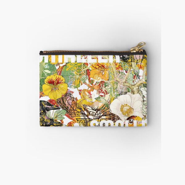Item preview, Detailed flower and bird collage with text designed and sold by Swan and Raven Studio.