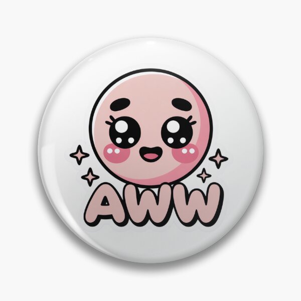 Item preview, Aww Cute Reaction Face  | Kawaii Expression designed and sold by Pinpondesigns.