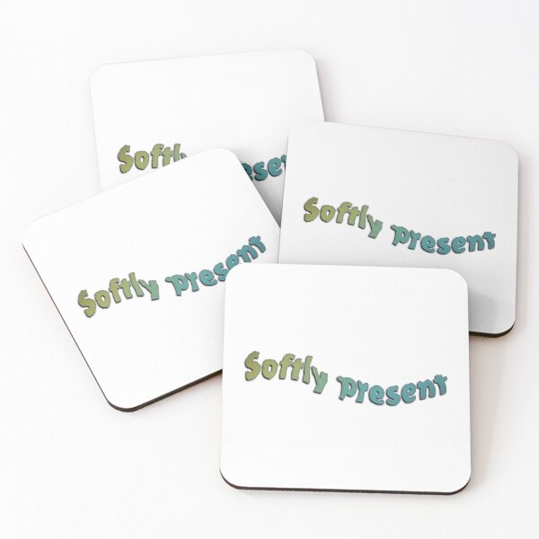 Item preview, Softly Present Aesthetic Typography Pastel Design designed and sold by MarcoTs12 ⭐⭐⭐⭐⭐.