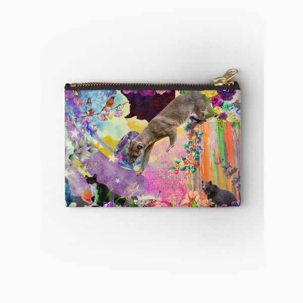 Item preview, Colorful forest scene with mongoose designed and sold by Swan and Raven Studio.