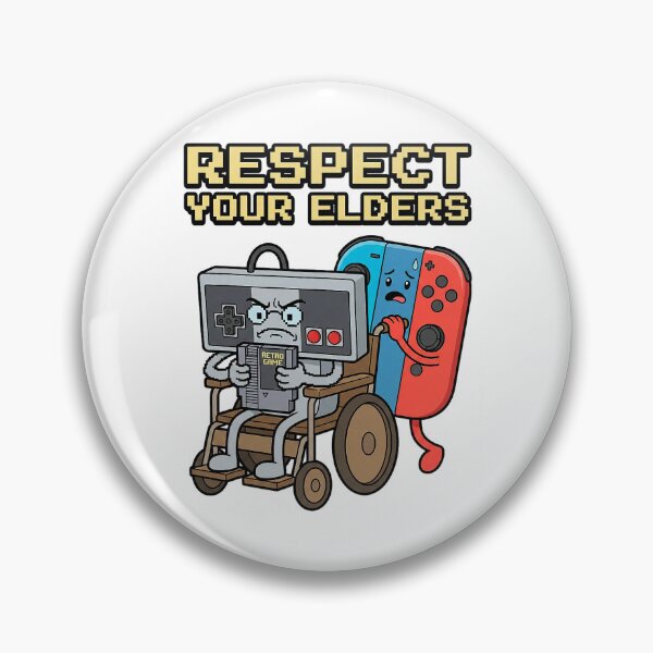 Item preview, Respect Your Elders Retro Gaming Funny Gamer Controller designed and sold by KevinorNorris.