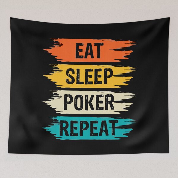 Item preview, Eat Sleep Poker Repeat Colorful Slogan designed and sold by cordfried3h.