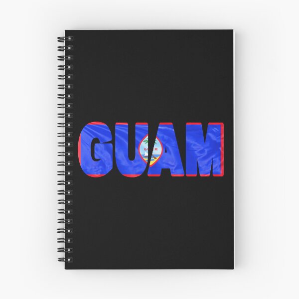 Item preview, GUAM - USA Flag Flying in Wind cut to Letters Souvenir Sticker Shirt designed and sold by Adam Gormley.